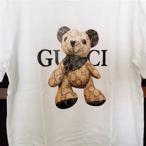 teddy the bear gucci|Gucci teddy bear t shirt.